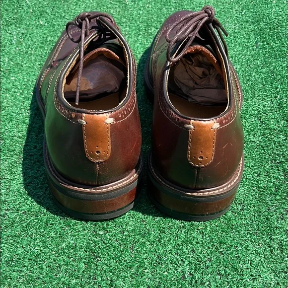 Johnston & Murphy Brown Leather Oxford Wingtips - Picture 7 of 11